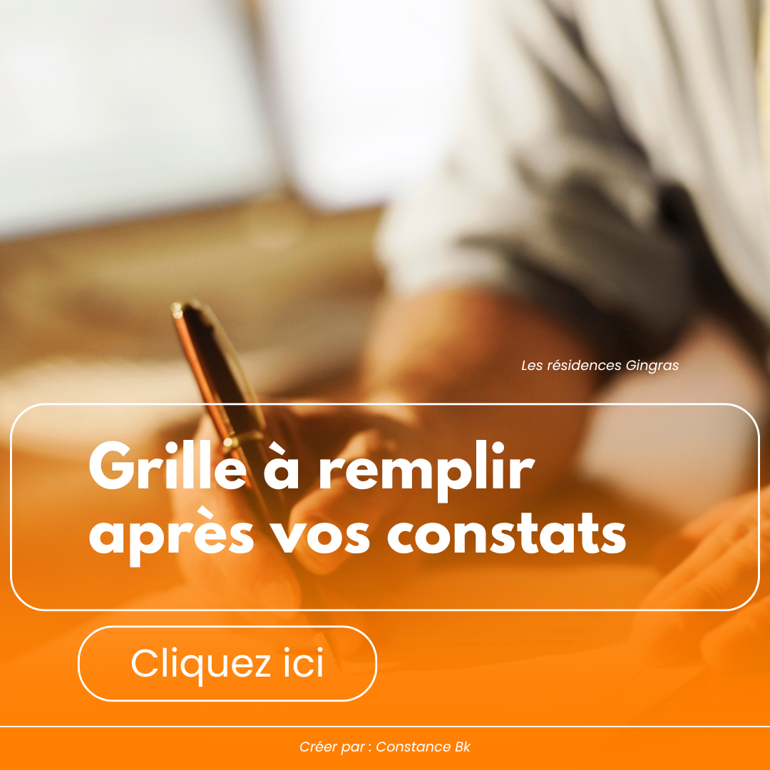 Grille à remplir après vos constats